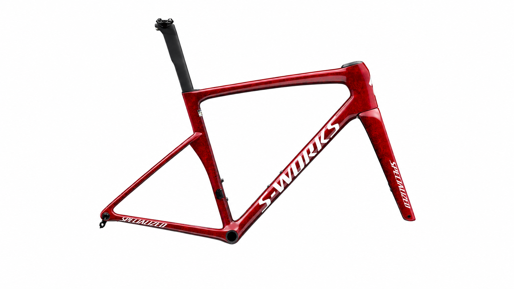 SPECIALIZED S-Works Tarmac SL9 Frameset Gloss Vivid Red 白底商品圖