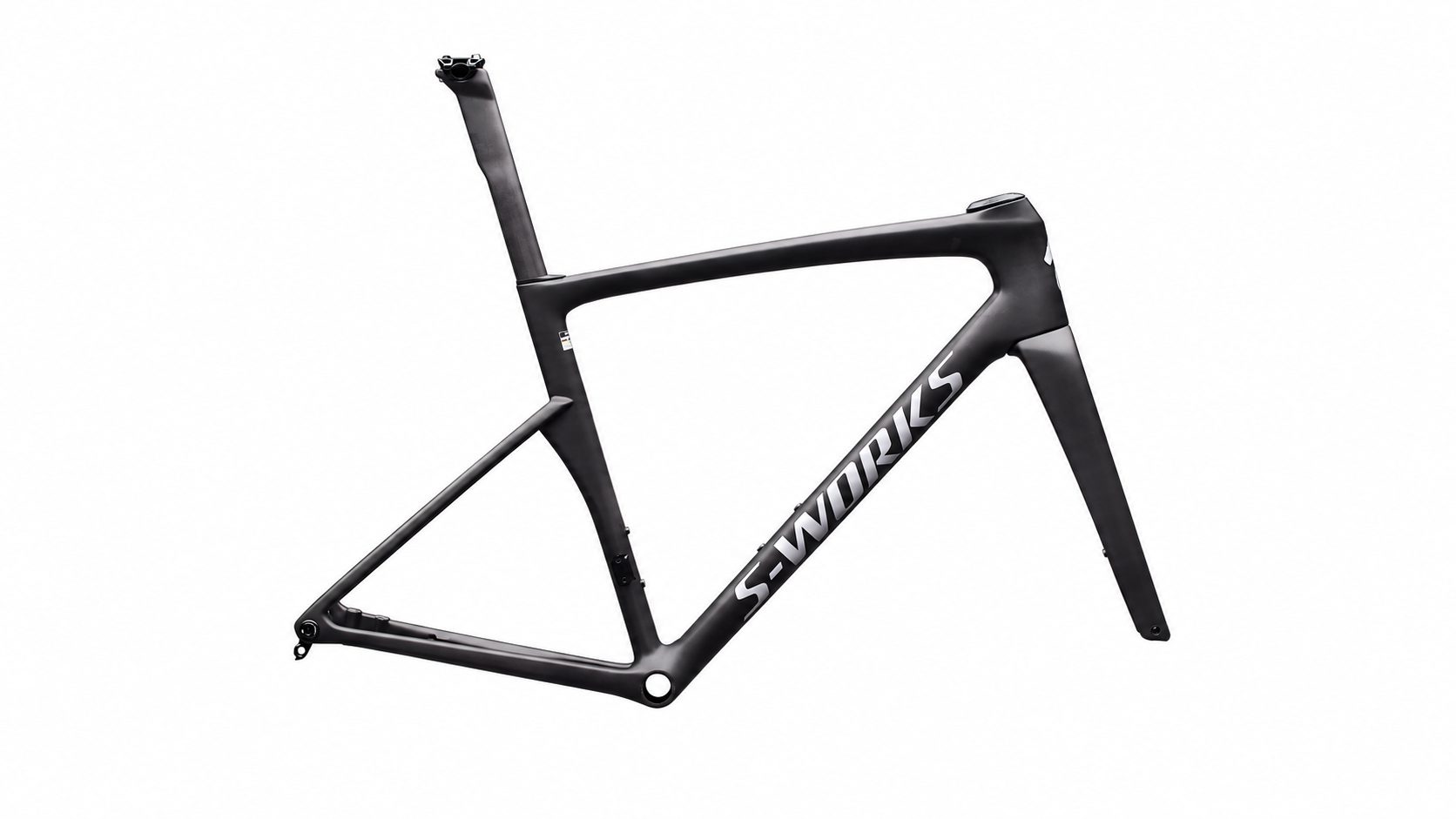SPECIALIZED S-Works Tarmac SL9 Frameset RTP Raw Carbon 白底商品圖