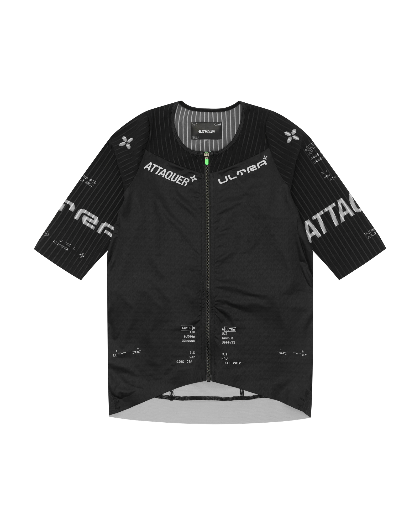 ATTAQUER ULTRA Aero SS Jersey Black 黑色短袖車衣單件正面
